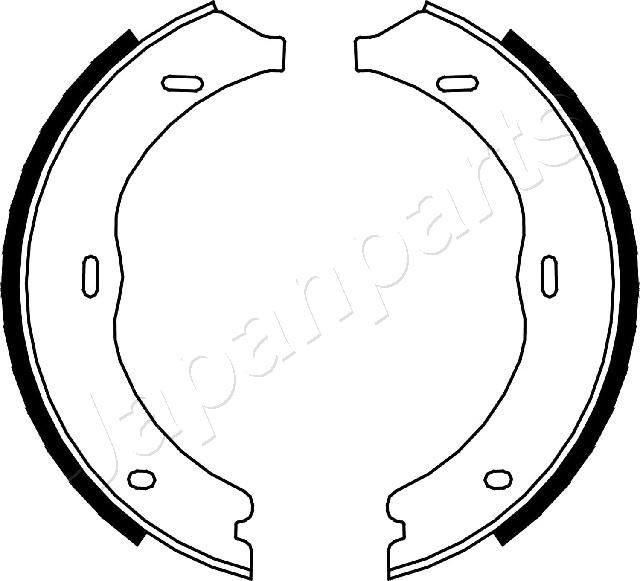JAPANPARTS Handbrake shoes GF-0504AF GF-0504AF JAPANPARTS handbrake shoes for RENAULT 19