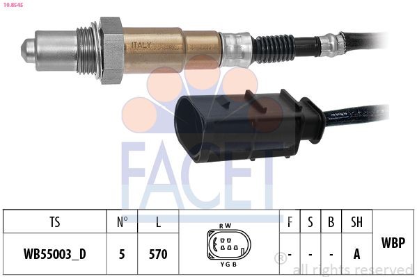 FACET Lambda sonda 10.8545 10.8545 Lambda sonda FACET MERCEDES-BENZ GLS