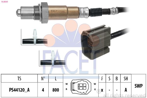 FACET Αισθητήρας λάμδα 10.8561 Αισθητήρας λάµδα FACET BT-50 10.8561 φθηνά