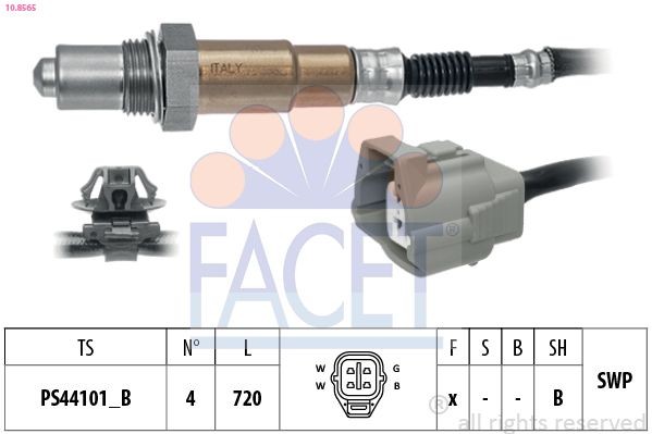 FACET Lambdasonde 10.8565 Oxygen Sensor FACET BT-50 10.8565 günstig