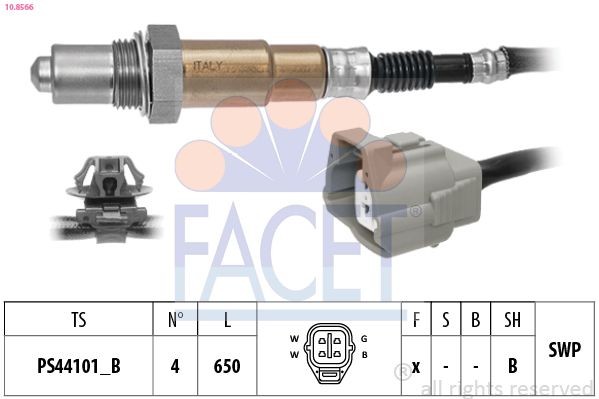 FACET Lambdasonde 10.8566 10.8566 O2 Sensor MAZDA BT-50 FACET kaufen