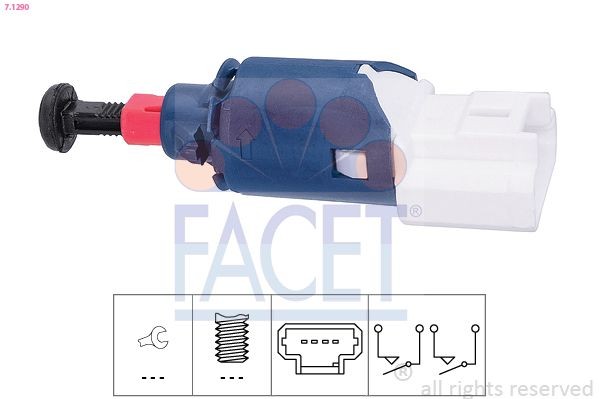 FACET Innesto, Comando disinnesto frizione 7.1290 FACET 7.1290 Innesto, Comando disinnesto frizione NISSAN Kubistar Van (X76) 1.4 75 CV 2009