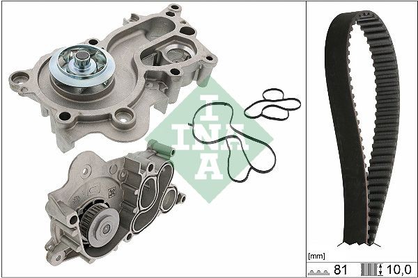 Ūdenssūknis + Zobsiksnas komplekts INA 530 0744 30 INA 530 0744 30: Ūdens sūkņi + zobsiksnas komplekts Volkswagen UP 2016