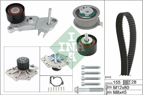 INA Distributieriem set + waterpomp 530 0762 30 530 0762 30 Distributieriem set + waterpomp INA LAND ROVER 88/109