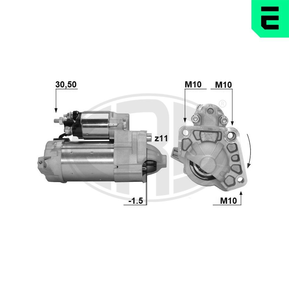 ERA Démarreur 221038A Démarreur ERA S60 221038A pas cher