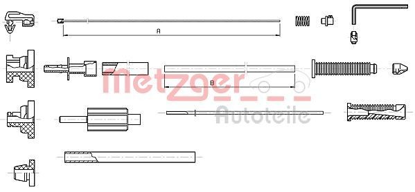 METZGER Gaasitross 10.1179 METZGER 10.1179 Gaasitross Citroen Xantia Kombi odav
