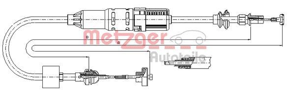 METZGER Koppelingskabel 10.3442 Koppelingskabel METZGER POLO 10.3442 goedkoop
