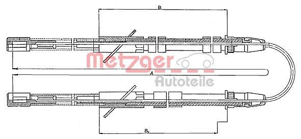 METZGER Handremkabel 10.562 METZGER 10.562 Handremkabel Lada Niva 2121 originele prijs