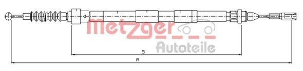 METZGER Żażné lanko parkovacej brzdy 10.7620 METZGER 10.7620 Ručná brzda Ford Galaxy wgr cena