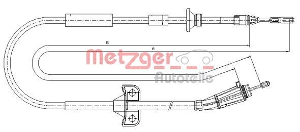 METZGER Handremkabel 10.8185 Handremkabel METZGER 760 10.8185 goedkoop