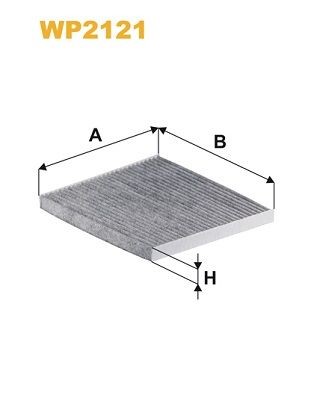 WIX FILTERS Φίλτρο, αέρας εσωτερικού χώρου WP2121 Φίλτρο αέρα εσωτερικού χώρου WIX FILTERS CRETA WP2121 φθηνά