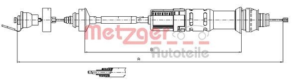 METZGER Vaijeri, kytkimen käyttö 11.2198 11.2198 METZGER Kytkinvaijeri Audi Q7 hinta