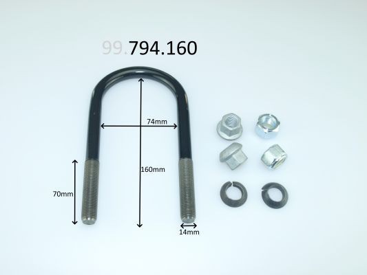 CS Germany Staffa attacco molla 99.794.160 99.794.160 Balestre CS Germany MERCEDES-BENZ T1 Autobus costo