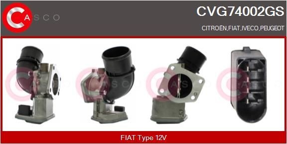 CASCO EGR-ventil CVG74002GS CVG74002GS EGR ventil CASCO CITROЁN BERLINGO