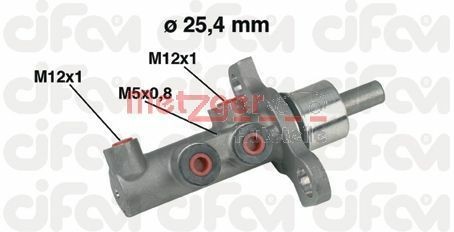 METZGER Peapiduri silinder 202-439 202-439 Piduri peasilinder METZGER PEUGEOT 306