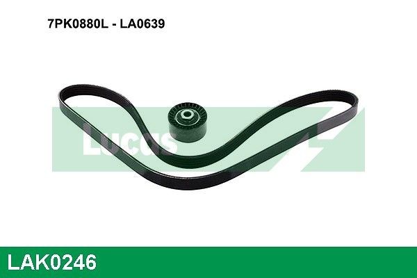 LUCAS Keilrippenriemensatz LAK0246 Keilrippenriemensatz LUCAS Renault Symbol LAK0246