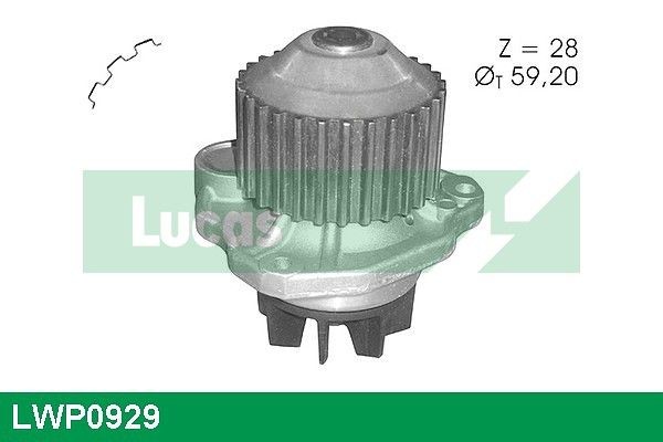 LUCAS Waterpomp LWP0929 LWP0929 Waterpomp LUCAS FIAT PUNTO