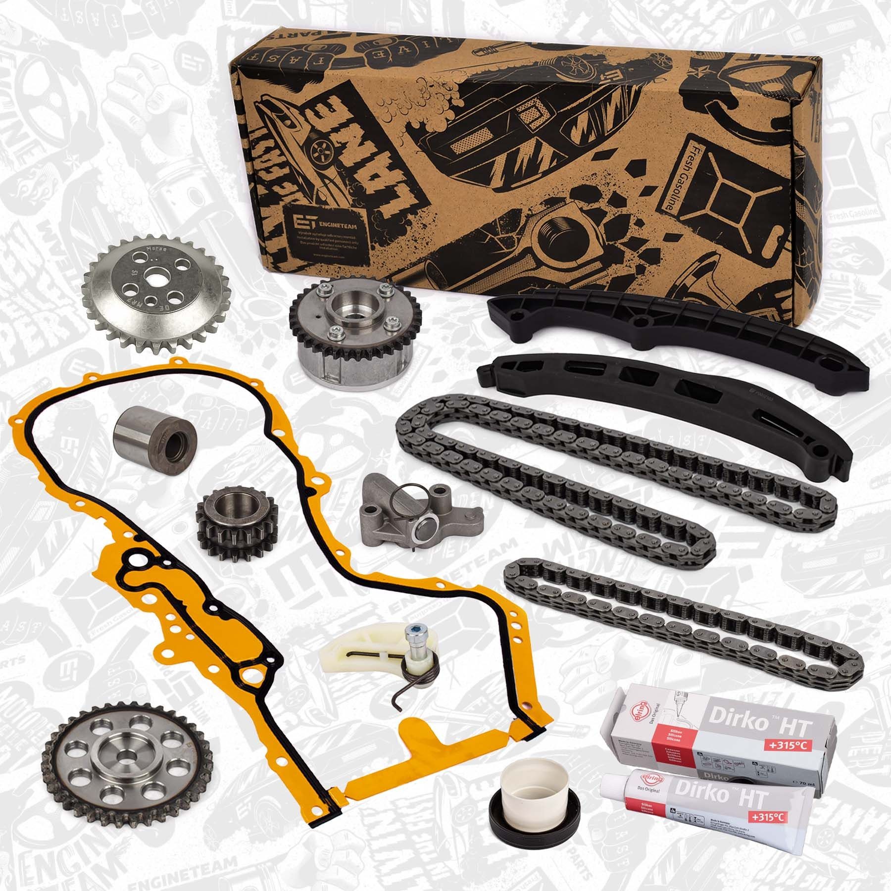 ET ENGINETEAM Distributiekettingset RS0049VR5 ET ENGINETEAM RS0049VR5 Distributieketting Opel SENATOR originele
