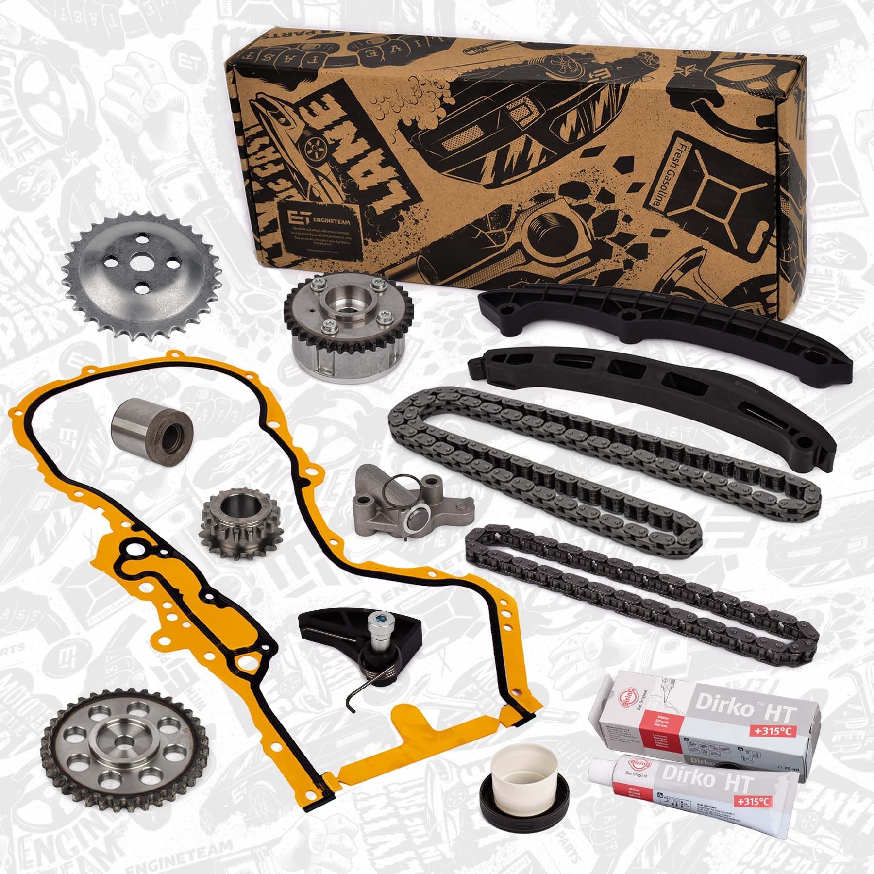 ET ENGINETEAM Kamkedjesats RS0049VR7 RS0049VR7 ET ENGINETEAM kamkedja Land Rover 88/109