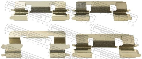 FEBEST Σετ βοηθ. εξαρτημάτων, τακάκια φρένων 0103-CDE120F Σετ βοηθ. εξαρτημάτων, τακάκια φρένων FEBEST Volkswagen GOLF 0103-CDE120F