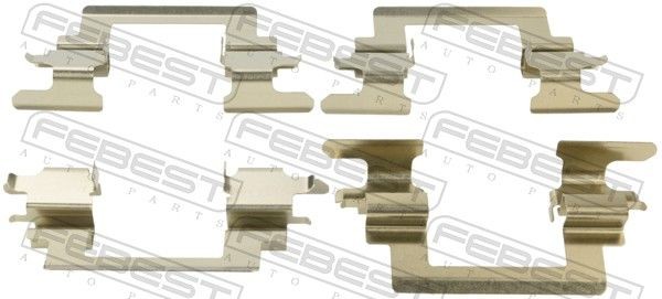 FEBEST Jarrupalojen asennussarja 0403-CS1AF 0403-CS1AF FEBEST Tarvikesarja, jarrupala SUBARU