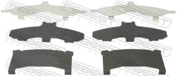 FEBEST Jarrupalojen asennussarja 0403-CW6WF SUBARU Tarvikesarja, jarrupala FEBEST 0403-CW6WF