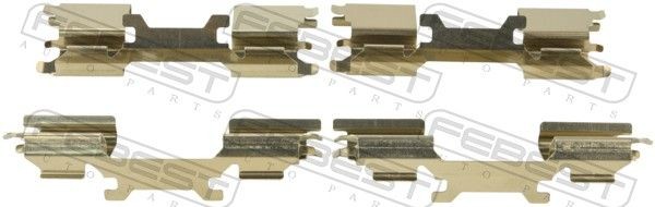 FEBEST Accessoireset, schijfremblok 1603-W906F Accessoireset, schijfremblok FEBEST V40 Hatchback 1603-W906F goedkoop