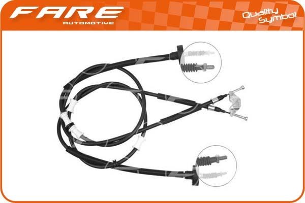 FARE SA Cabo de aço, travão de estacionamento 17559 FARE SA Cabo do freio de mão OPEL 17559