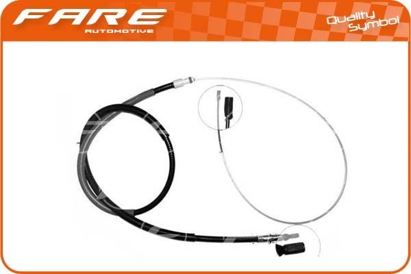FARE SA Tautrekk, håndbremse 17660 Bremsewire FARE SA Peugeot 307 17660