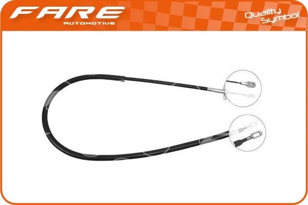 FARE SA Hand brake cable 17929 17929 FARE SA MERCEDES-BENZ handbrake kit
