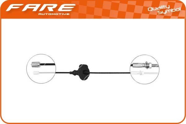 FARE SA Cabo de aço, travão de estacionamento 18243 Cabo de aço travão de estacionamento FARE SA FIESTA 18243 baratos