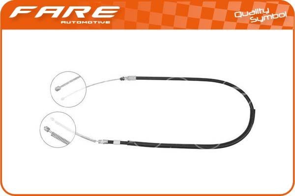 FARE SA Cabo de aço, travão de estacionamento 18879 Cabo do freio de mão FARE SA OPEL 18879