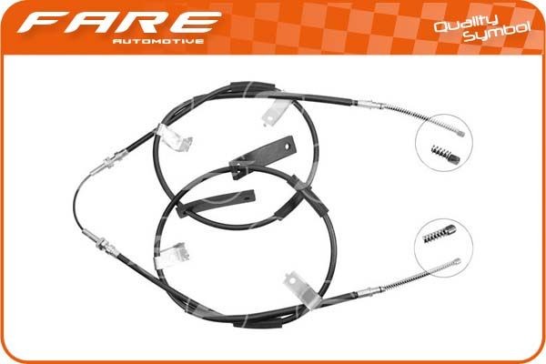 FARE SA Hand brake cable 19329 19329 FARE SA parking brake kit for MERCEDES-BENZ