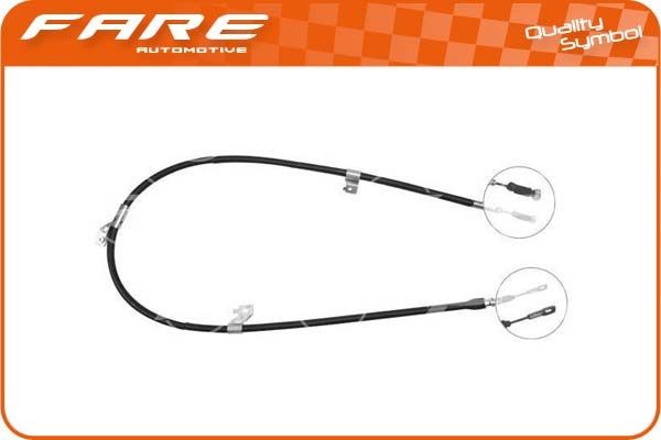 FARE SA Håndbremsekabel 19386 FARE SA Bremsekabel SUZUKI 19386