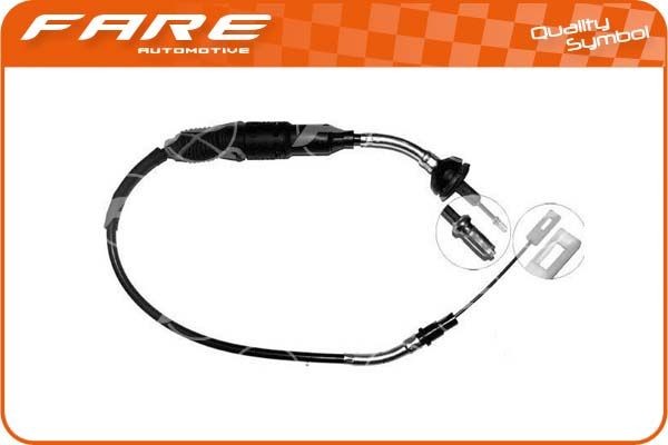 FARE SA Kopplingsvajer 24362 24362 FARE SA kopplingskabel VW GOLF