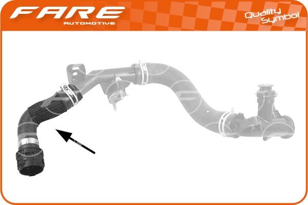 FARE SA Jahutusvedeliku torustik 25143 Jahutusvoolik FARE SA Citroën BERLINGO 25143