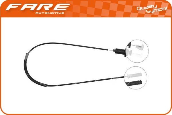 FARE SA Gasvajer 25599 25599 FARE SA gaskabel FIAT DUCATO