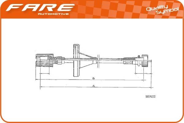 FARE SA Speedometer cable 27477 FIAT CINQUECENTO FARE SA speedometer cable 27477