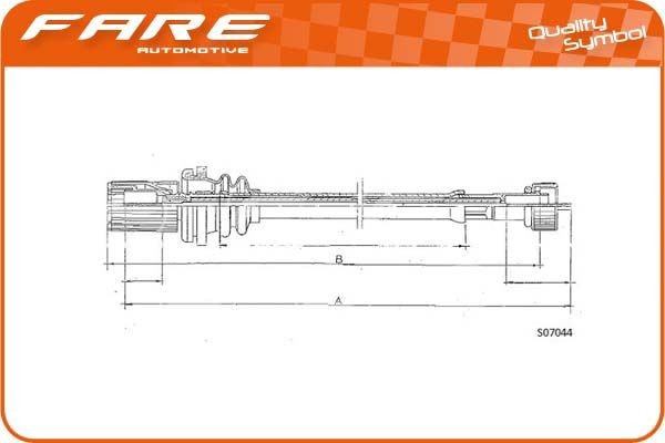 FARE SA Cavo tachimetro 27539 27539 Cavo tachimetro FARE SA prezzo