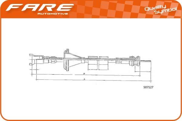 FARE SA Cavo tachimetro 27540 27540 FARE SA Corda contachilometri auto