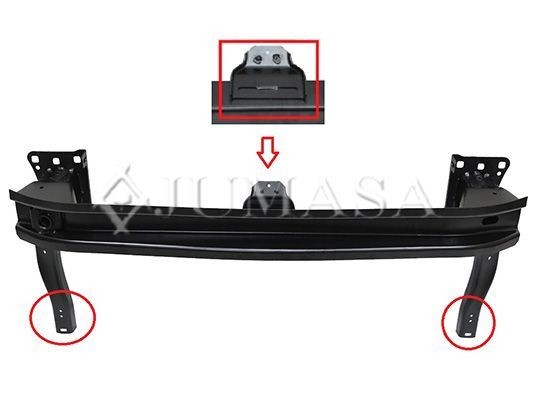 JUMASA Nosník nárazníka 12035583 JUMASA 12035583 Nosník nárazníka Golf BA5 lacné