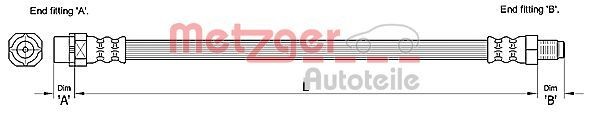 METZGER Remslang 4110270 METZGER 4110270 Remslangen Z4 E85 prijs