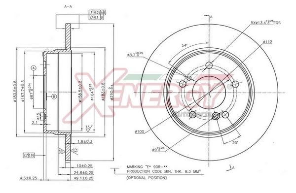 AP XENERGY Piduriketas X601525 Piduriketas AP XENERGY GLK X601525 odav