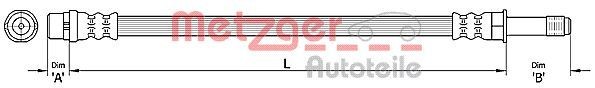 Jarruletku METZGER 4110367 VOLVO V50 2003 Jarruletku METZGER 4110367