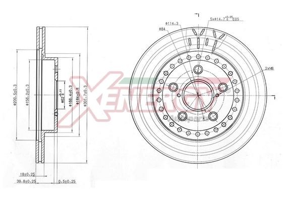 AP XENERGY Brzdový kotouč X602919 AP XENERGY Športové brzdové kotúče PORSCHE X602919