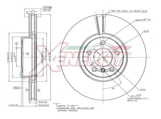 AP XENERGY Disco freno X602921 X602921 AP XENERGY Dischi freno sportivi HONDA prezzo