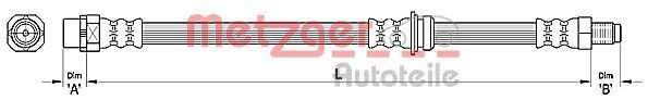 METZGER Tubo flexível de travão 4110478 Mangueira de freio METZGER BMW X2 4110478