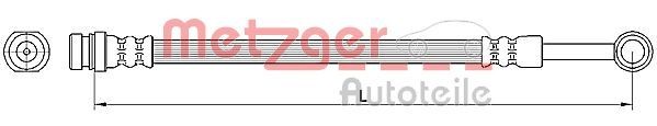 METZGER Ελαστικός σωλήνας φρένων 4110564 4110564 Ελαστικός σωλήνας φρένων HYUNDAI SANTA FE METZGER
