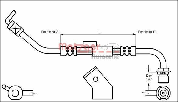 METZGER Remslang 4112334 METZGER 4112334 Remslangen Ford Transit Tourneo prijs