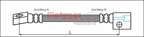 METZGER Remslang 4112811 Opel GT Remslangen METZGER 4112811